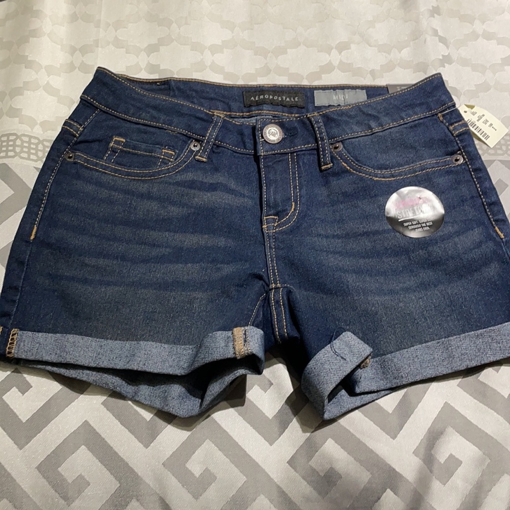 NWT Aeropostale MIdi Stretchy Jeans Shorts